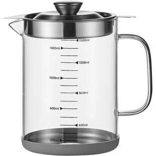 油壶防漏油罐带过滤网猪油渣壶油瓶家用厨房沥油储油玻璃滤油神器