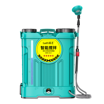 蓝艺新型洗瓶电动喷雾器农用高压锂电池背负式智能消毒打药机喷壶