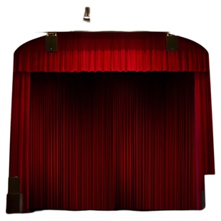 专业定制舞台幕布加厚金丝绒背景布幼儿园婚庆道具演出电动窗帘