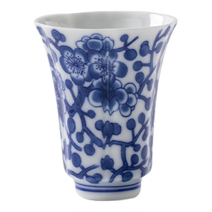 茶杯陶瓷闻香小号品茗杯功夫茶具主人杯青花瓷釉下彩景德镇单个装