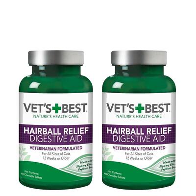 绿十字猫草片化毛球片调理肠胃