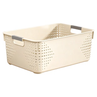 厨房收纳筐锅盖收纳盒置物架塑料锅具收纳架橱柜收纳筐储物架子fh