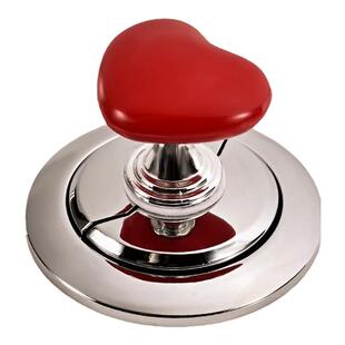 马桶盖按压神器厕所冲水箱可爱创意爱心形按键坐便器按钮通用配件