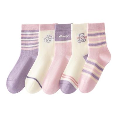 女童袜子夏季薄款儿童a类纯棉袜