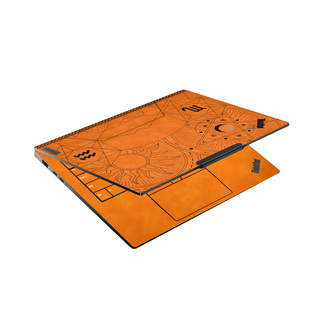 适用联想thinkpadx1carbon外壳保护膜e14/e16超纤皮革贴膜x13贴纸thinkbook14+笔记本配件商务男女款x9电脑贴