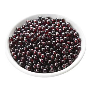 天然10a酒红石榴石散珠正品diy手链女项链手串水晶饰品配件本命年