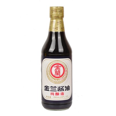 原装进口正宗金兰590ml色素酱油