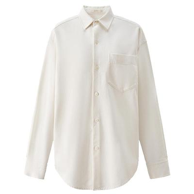 OCHIRLY欧时力纯棉中长宽松衬衫