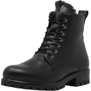 Ecco爱步女鞋秋冬款休闲短靴侧拉链加厚保暖雪地靴 摩登490053