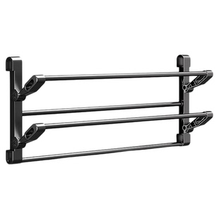 门后鞋架壁挂式鞋子收纳架免打孔可折叠门口鞋柜家用浴室拖鞋架