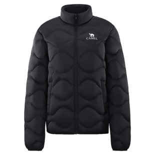 骆驼轻薄羽绒服女25冬季户外90绒立领短款保暖排骨羽绒外套男