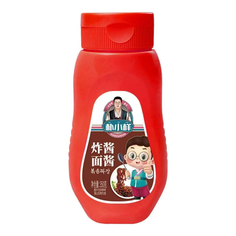 朴小样韩式炸酱面酱料瓶装家用韩国风味炸酱面黑酱杂酱面调料拌酱