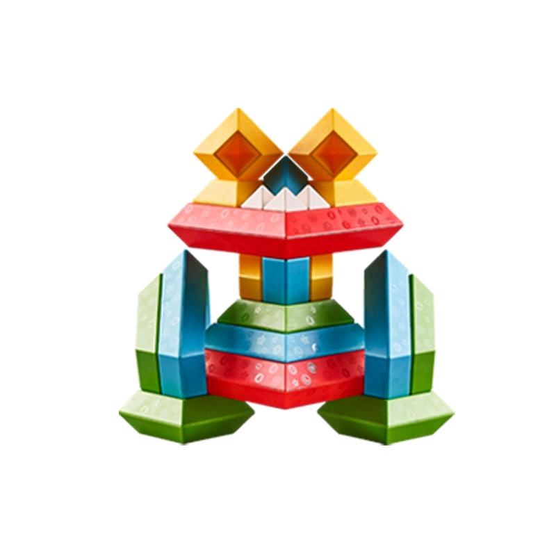 纳奇百变积木塔儿童益智玩具鲁班塔拼装叠叠乐大颗粒金字塔积木