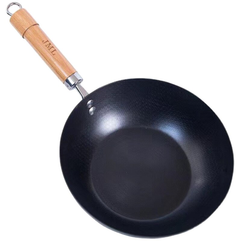 平底锅不粘锅家用老铁锅深煎锅牛排烙饼煎饼电磁炉燃气灶适用不沾