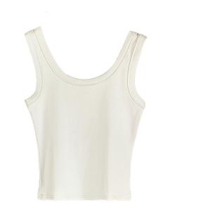 红色纯棉吊带背心女内搭外穿2025秋新款带胸垫打底遮副乳港风上衣