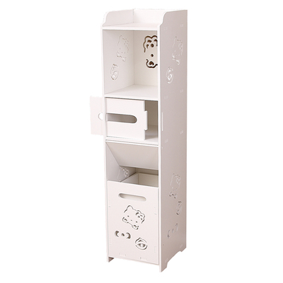 卫生间夹缝置物架带垃圾桶