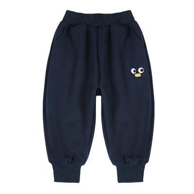 儿童一体绒裤子加绒长裤加肥宽松