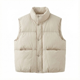 独特绝美厚外套过冬新款90白鸭绒羽绒服女小个子短款羽绒马甲背心