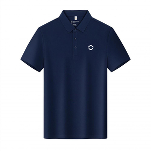 定制贝壳工作服短袖房地产团建工衣高端纯棉POLO衫印logo字