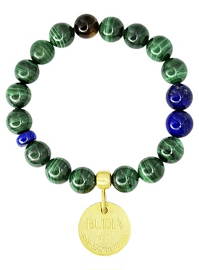 BUDDIA转运孔雀石手链