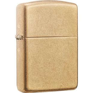 ZIPPO官方旗舰店之宝厚壳花砂金色防风煤油打火机送男友新年礼物