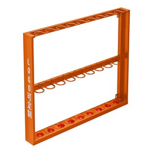 壁挂式台球杆架金属台球杆放置架壁挂架球室球杆挂墙架6孔8孔9孔