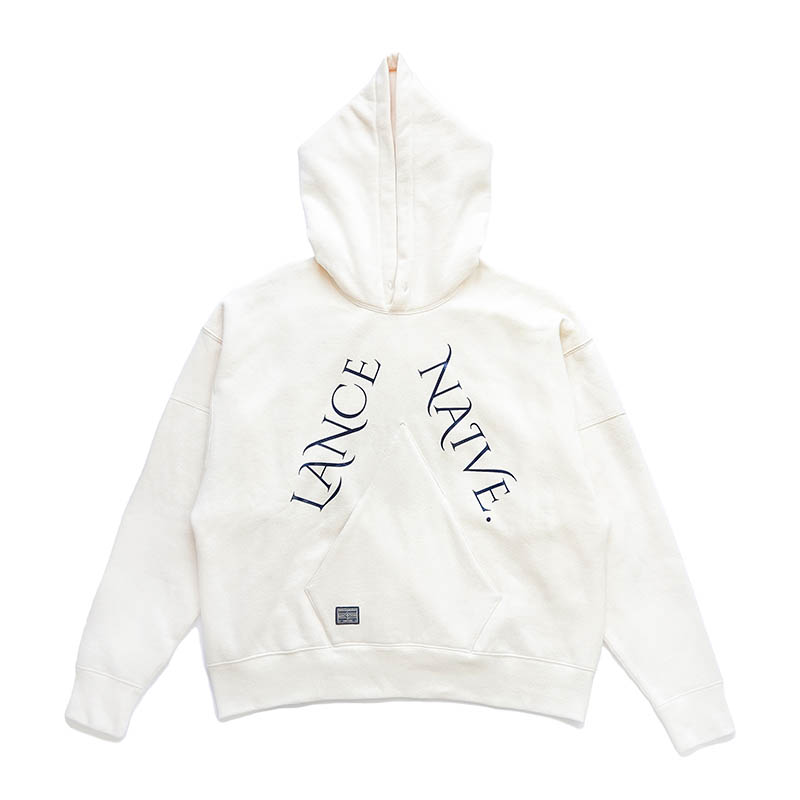LANCER(兰寺) AW18 HOODIE天真的兰寺印花宽松设计蝙蝠袖加绒卫衣