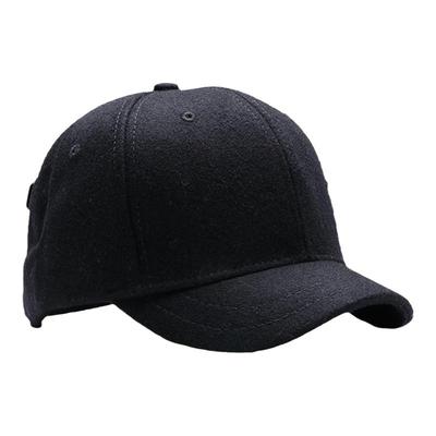 大码大号羊毛呢美式短帽檐棒球帽