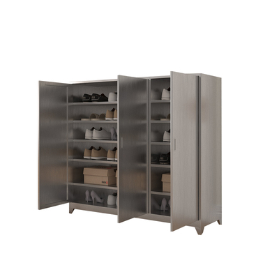 不锈钢入户鞋柜防潮防锈带站脚