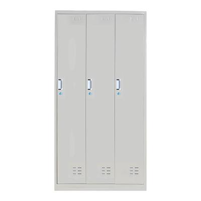 办公柜子三门更衣柜铁皮柜员工柜存衣柜带锁储物柜钢制宿