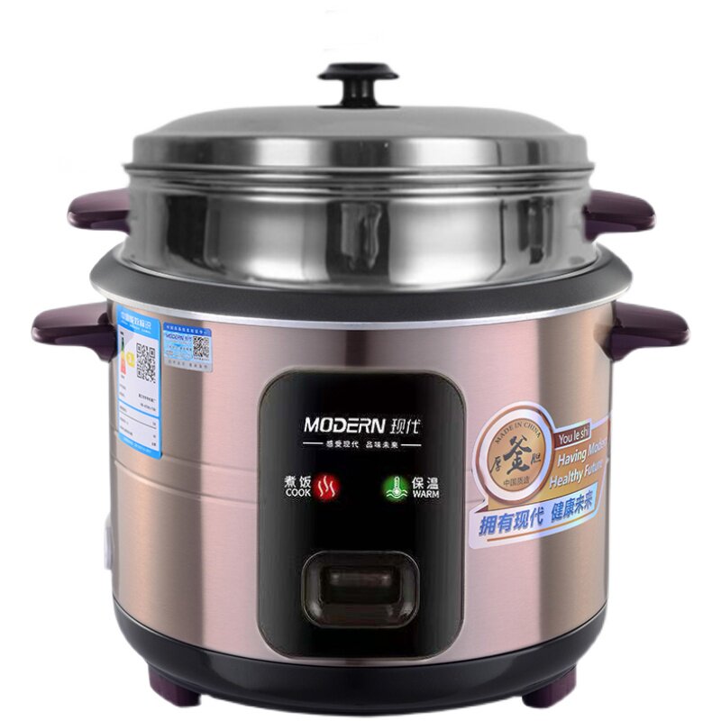 电饭锅老式家用多功能6升大容量3蒸米饭煲4L5升不锈钢蒸笼机械8人