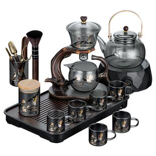 玻璃泡茶壶冲茶壶带过滤分离茶水磁吸茶漏一体泡茶器茶壶家用茶具