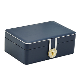 京漫 欧式简约多功能首饰盒大容量饰品盒项链耳饰环手饰品收纳盒