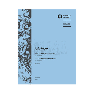 马勒 第一交响曲的交响乐章 花之乐章 管弦乐队总谱 大熊原版乐谱书 Mahler Symphonic Movement Blumine Score PB5642