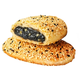 糖师爷传统芝麻红糖豆沙饼加热即食早餐蟹壳黄千层饼半成品酥饼
