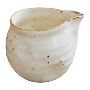 日本原装进口 手工白粉引公道杯送茶漏 日式分茶器复古风茶杯茶具