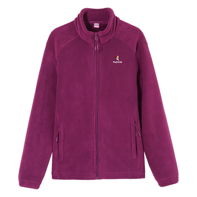 啄木鸟双面绒抓绒外套女士秋冬季2025新款洋气妈妈加绒摇粒绒外套