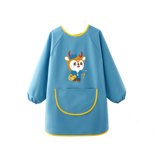 儿童围裙防水防油反穿衣定制画画罩衣印字logo美术专用幼儿园画室