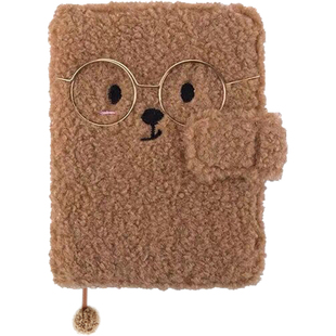 kinbor啪啪熊A6冬季限定2022年A5萌宠柴犬手帐本笔记本子毛绒MIMO