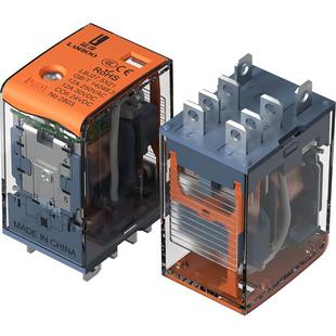 LANBOO蓝波中间小型电磁继电器交流AC220V直流12VDC24V8 14脚底座