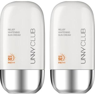 unnyclub丝柔美白隔离防晒霜2瓶