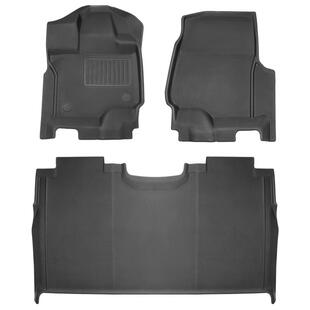 适用于福特猛禽F150防水脚垫XPE环保耐磨后备箱垫人工橡胶地毯