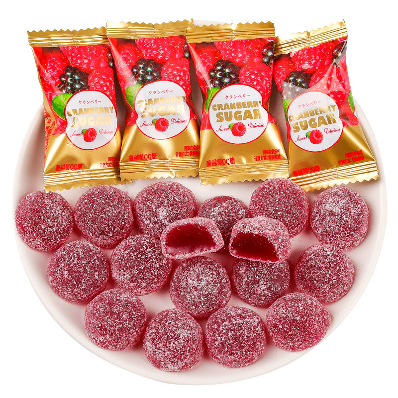蔓越莓味软糖酸糖散装500g