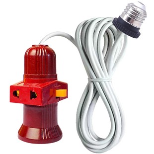 灯头插座带开关e27螺口加长灯口转换器一体延长线多功能螺旋灯座