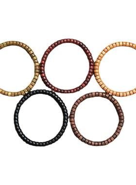 小叶紫檀香木手串手工药片珠