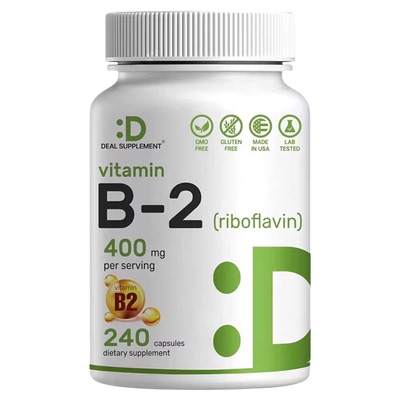 DEAL SUPPLEMENT 维生素B2胶囊核黄素高含量400mg 240粒