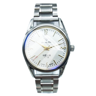 适用老上海品牌手表膜手动上弦机械表屏幕保护膜双日历复古全钢库存8120机芯手表防刮防爆表盘镜面软贴膜