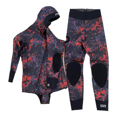 5mm加绒连帽潜水服男防寒保暖