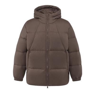 森马情侣款连帽外套纯色羽绒服男