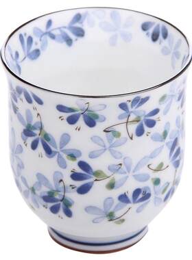 日本光峰小蓝芽陶瓷茶杯马克杯